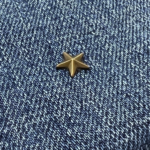 GAP Jeans AUTHENTIC 1969 Stud Best Girlfriend Y2K Star Ankle Dark Indigo Blue 30 - Picture 8 of 17